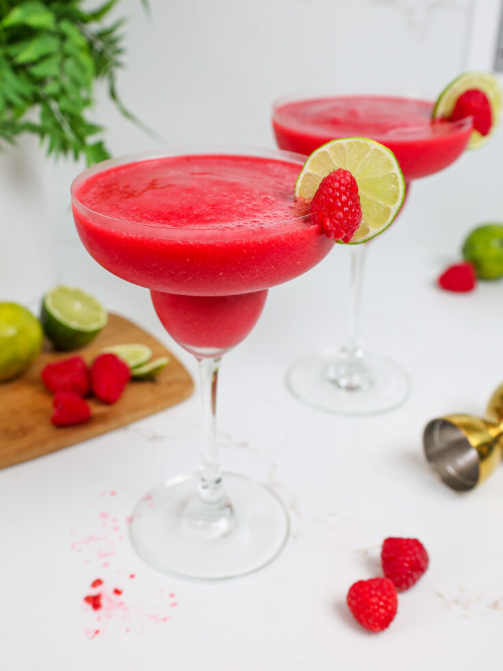 image of a frozen raspberry daiquiri