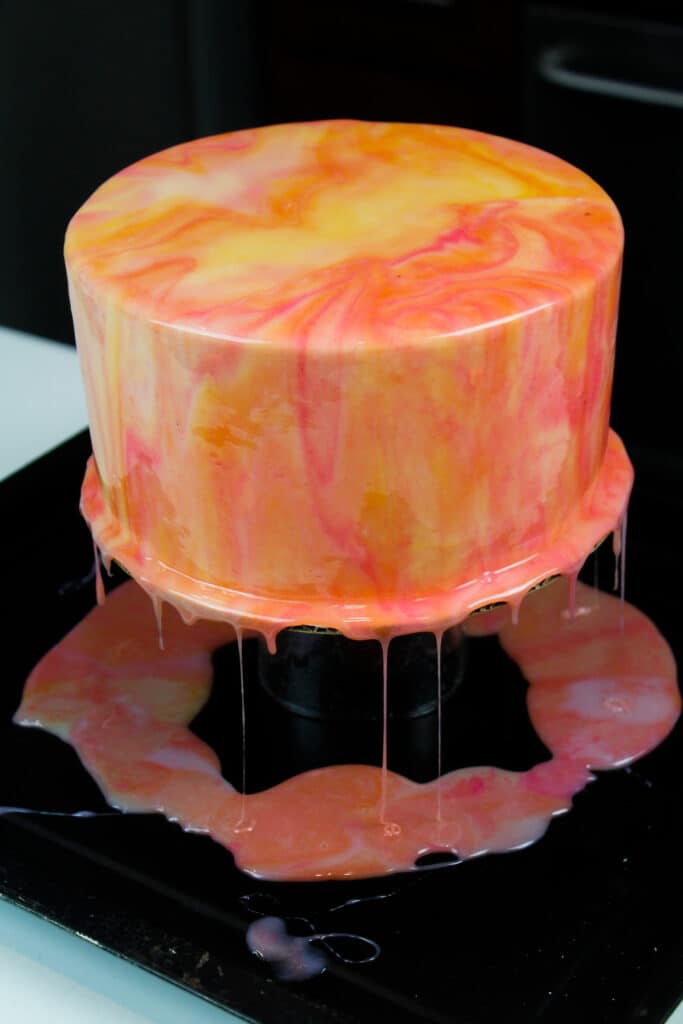 image of easy mirror glaze cake 