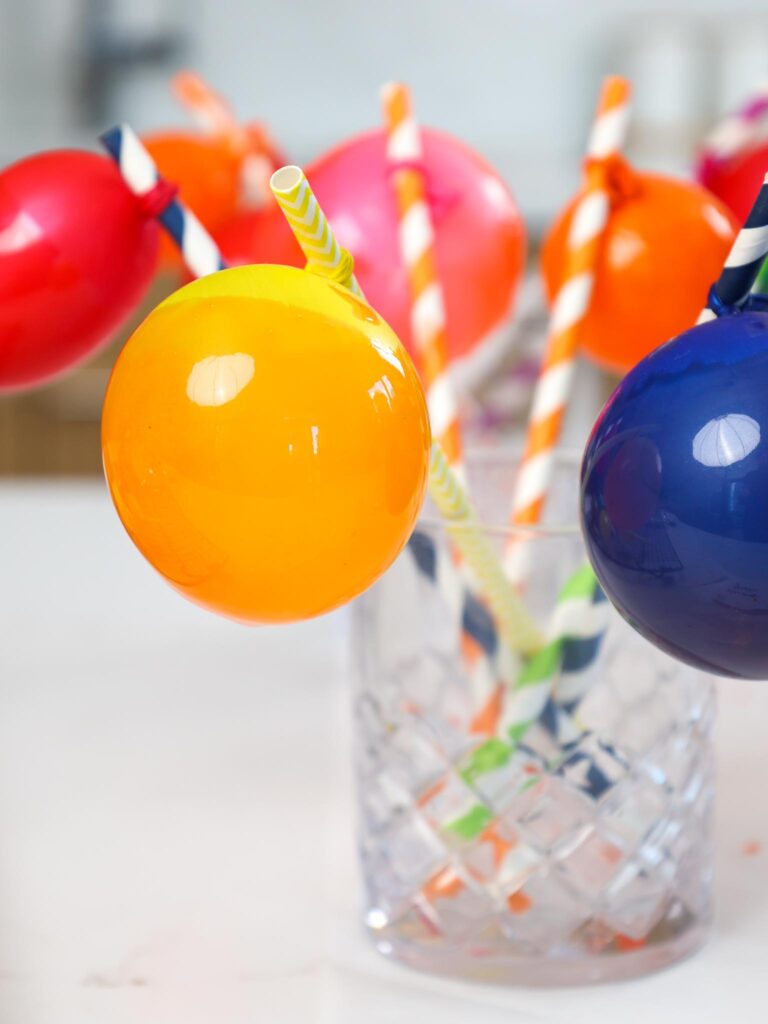 image of gelatin bubbles that are drying in a cup