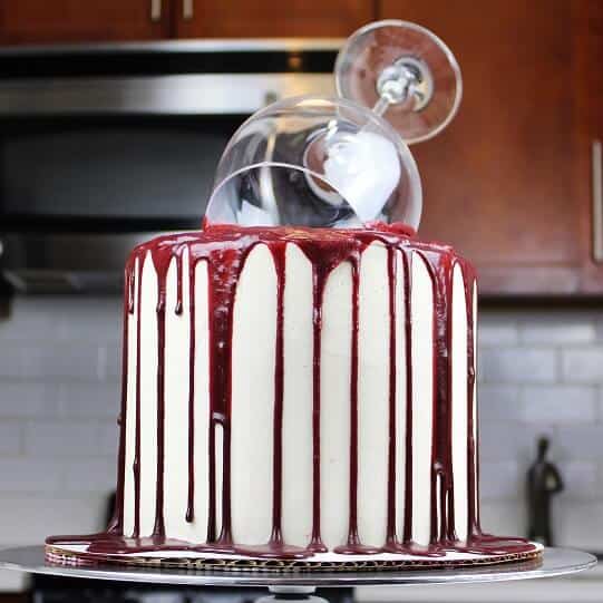 "One Glass Too Many" Red Wine Cake
