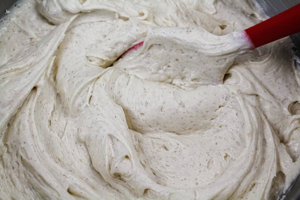 image of spiced cream cheese buttercream frosting