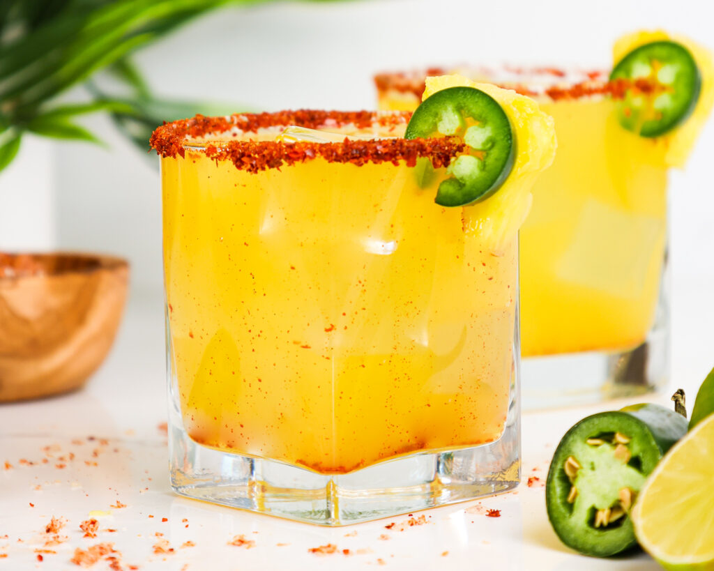 image of a jalapeno pineapple margarita